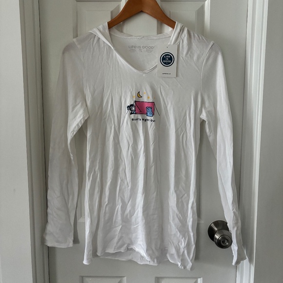 Life is Good, long sleeve hooded tee - Picture 1 of 2